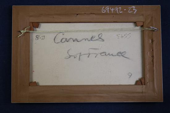 § Cecil Rochfort DOyly-John (1906-1993) Cannes, South of France, 12 x 20in.